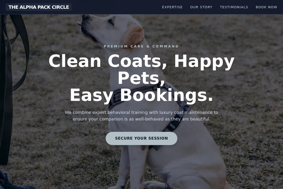 Coat Dog Training